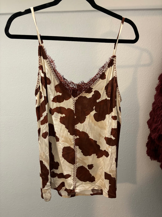 Cow print tank top size M *MAKENZIES CLOSET