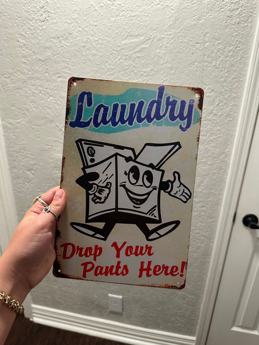 Laundry Metal Sign #1 *MAKENZIES CLOSET*